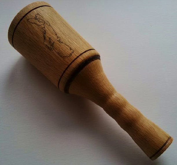 A Nova Scotia woodturning group (Nova Woodturners Guild) recently undertook a "challenge" to keep busy during these COVID isolation days. Dianne Looker carved a lovely sentiment into her gavel.