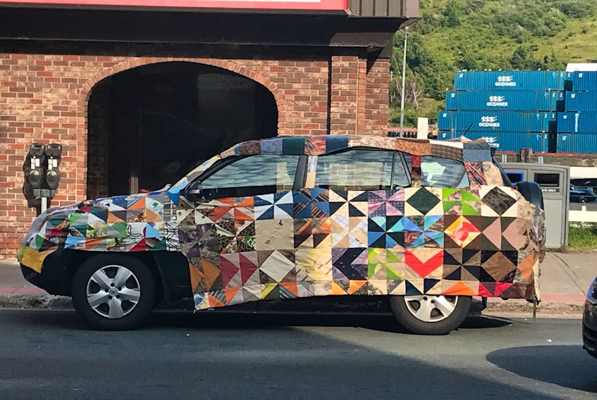 Within an hour of arriving in St. John’s, I came across a “car cozy” on Water Street