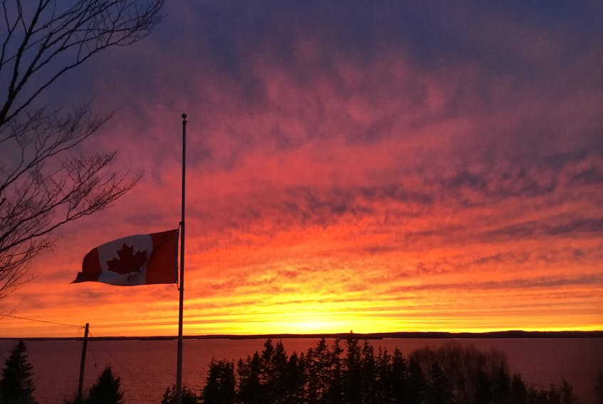 There is so much beauty all around us.  This month many have found comfort and inspiration in the sensational spring sunsets that stretched across the region. This is what the late-day sky looked like when Barb Williams stepped outside her home in Blandford, N.S.