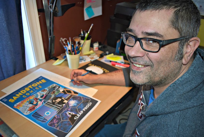 Greg Webster of Stanley Bridge is the creator of the full-length comic story “The Ghost of the Cradle”, which will form part of a 72-page anthology that hits shelves March 30.