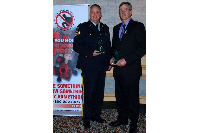 RCMP Sgt. Chris Gunn, left, and Summerside Police Services Deputy Chief Sinclair Walker are both recipients of 2018 Police Officer of the Year awards.