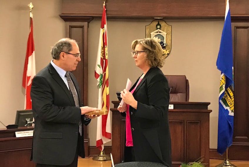 Supreme Court Judge Nancy Key swore in Frank Costa Monday as Summerside’s newest deputy Mayor.