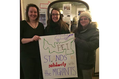 P.E.I. residents show solidarity with migrant caravans at Charlottetown event