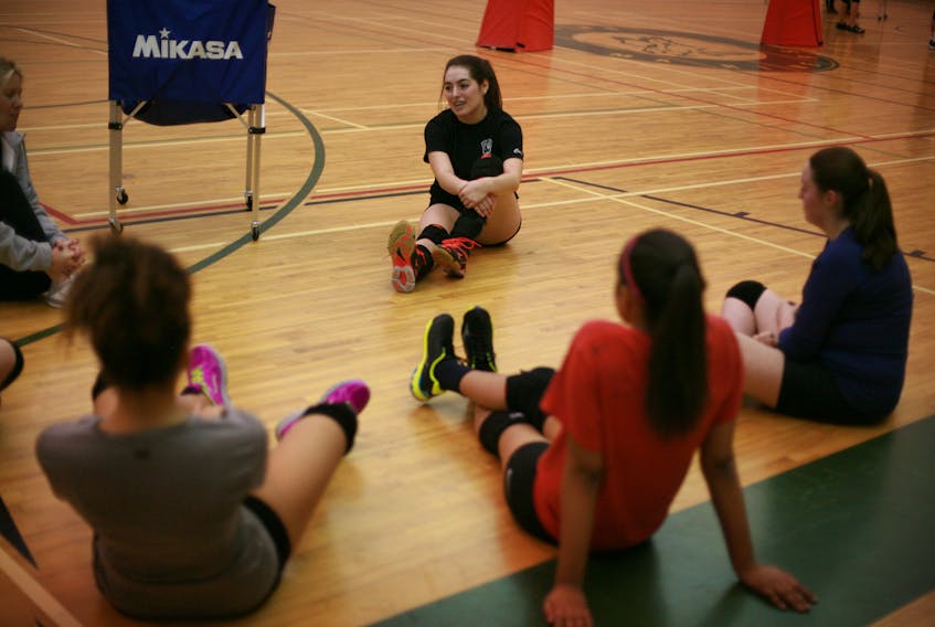 Jasmine Deveau has found a second love when it comes to volleyball – coaching. LAURA REDMAN