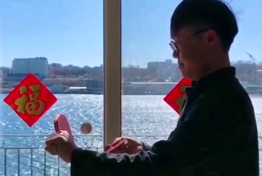 Di Liu of Dartmouth made a video to show off his table tennis skills, and it's being used by the International Table Tennis Federation.