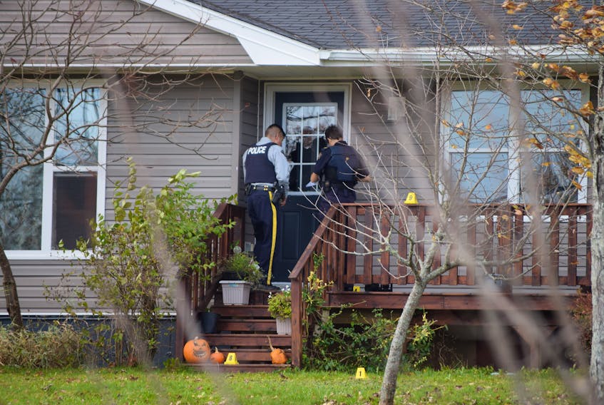 RCMP are investigating a home on Coach Road in Millbrook where shots were fired at the front door shortly after 1 a.m. Wednesday.
HARRY SULLIVAN/TRURO DAILY NEWS