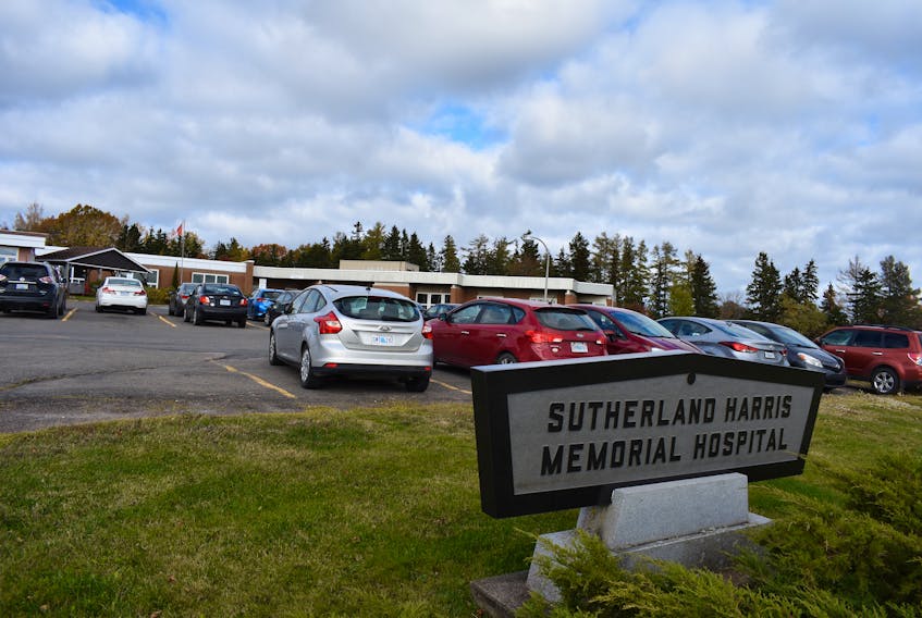 View from outside the Sutherland Harris Memorial Hospital in Pictou. The facility is home to the Northumberland Veterans Unit.