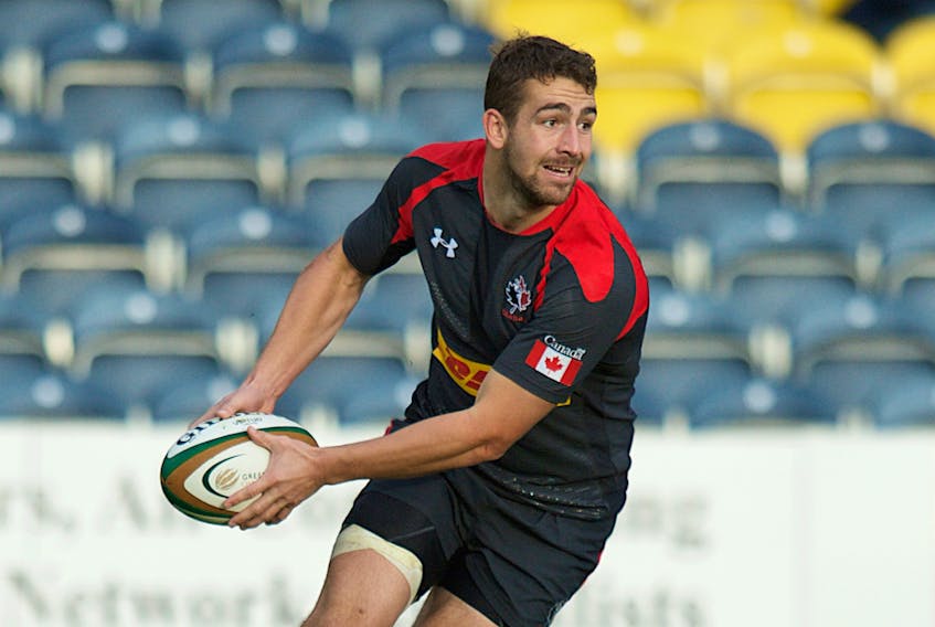 Patrick Parfrey of St. John's will start for the Canada Selects today in France, — Rugby Canada photo/Ian Muir