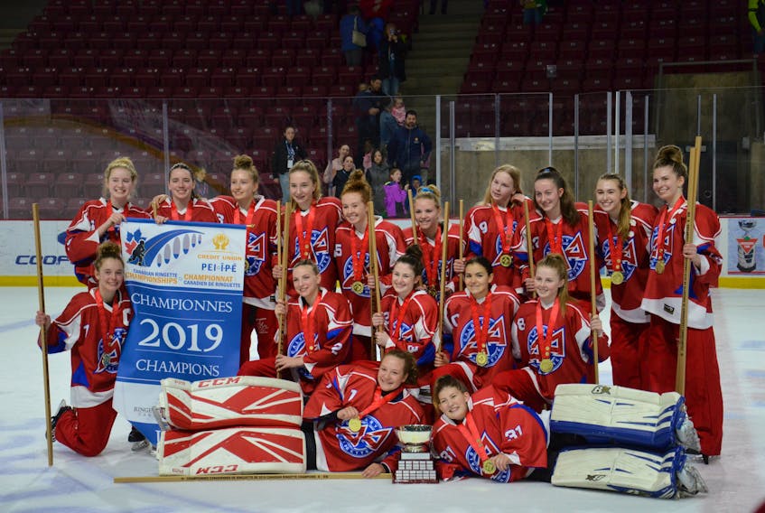 The Calgary Core won the gold medal in the Under-16 Division at the 2019 Credit Union Canadian ringette championships in Summerside on Saturday morning. The Core defeated the P.E.I. Wave 5-1 in the final.