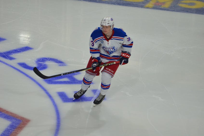 Rookie Isaac Wilson scored a hat trick and recorded four points to lead the Summerside Western Capitals to a 7-1 victory over the South Shore Lumberjacks in a Maritime Junior Hockey League game at Eastlink Arena on Thursday night.