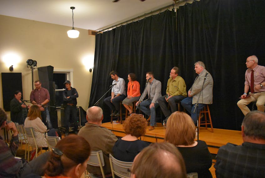 A full house at the Merigomish Schoolhouse Community Centre on Oct. 9 during a Q&A event for all six Central Nova parties.