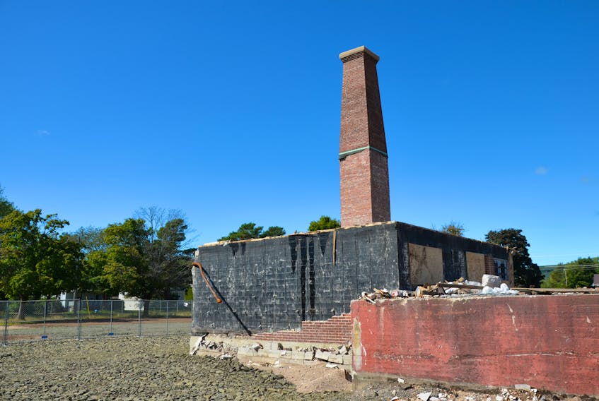 Chimney swift advocates wish to see the old chimney that still stands at the site of the now demolished Bridgetown Regional High School preserved as a roosting site for the endangered birds. However, the provincial Department of Transportation and Infrastructure Renewal has flagged the structure as a safety concern.