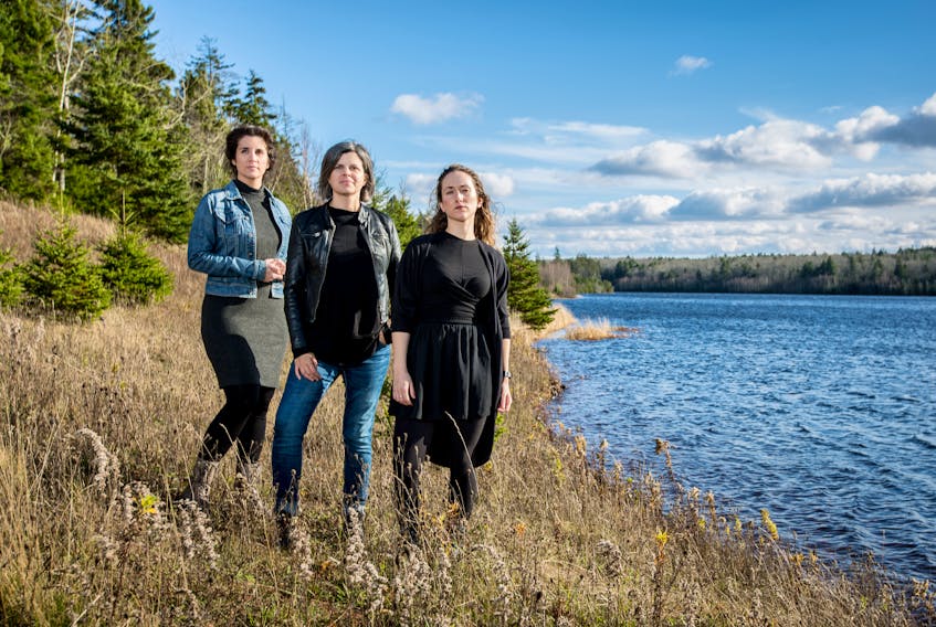 Marion Bridge will be the first production by Decoy Theatre. It will be staged at the Marigold Cultural Centre and stars, from left, Sacha Brake as Theresa, Samantha Madore as Agnes and Emma Smit-Geraghty as Louise.
PORTRAITS BY JOHANNA PHOTO