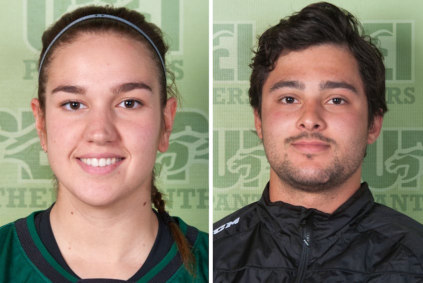 Carolina Del Santo and Gabe Guertler are UPEI Panthers student-athletes.