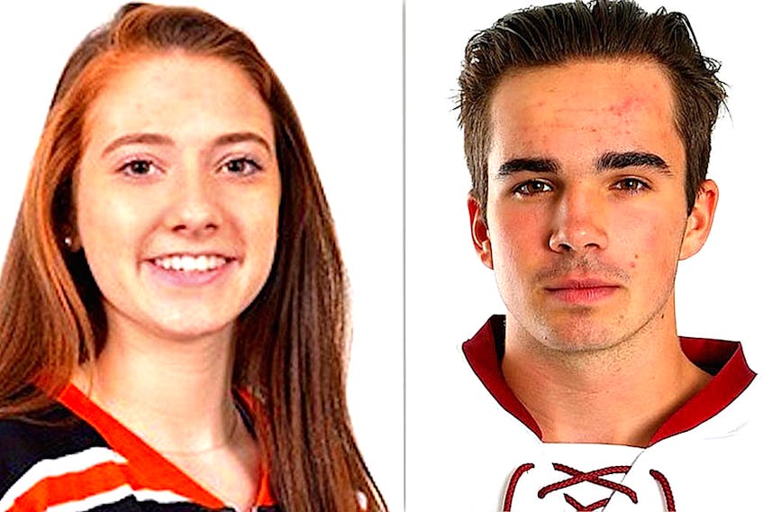 Hockey players Maggie Connors and Alex Newhook, who are among 128 Newfoundland and Labrador athletes receiving 2020 Premier's Athletics Awards, are also the winners of the Team Gushue Awards, given to a one female and male athlete each year.