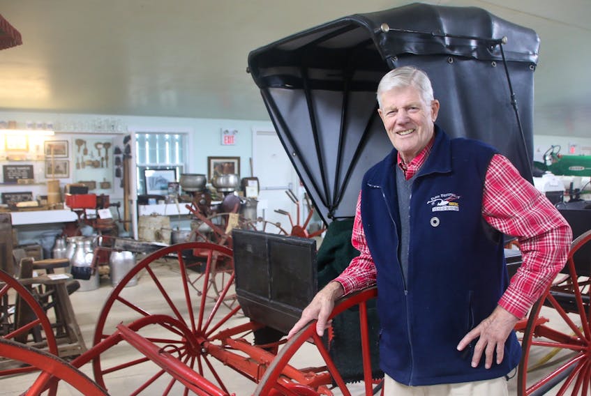 Dick Huggard has been a volunteer with the Farm Equipment Museum since 1995. He enjoys preserving the past and meeting visitors to the museum