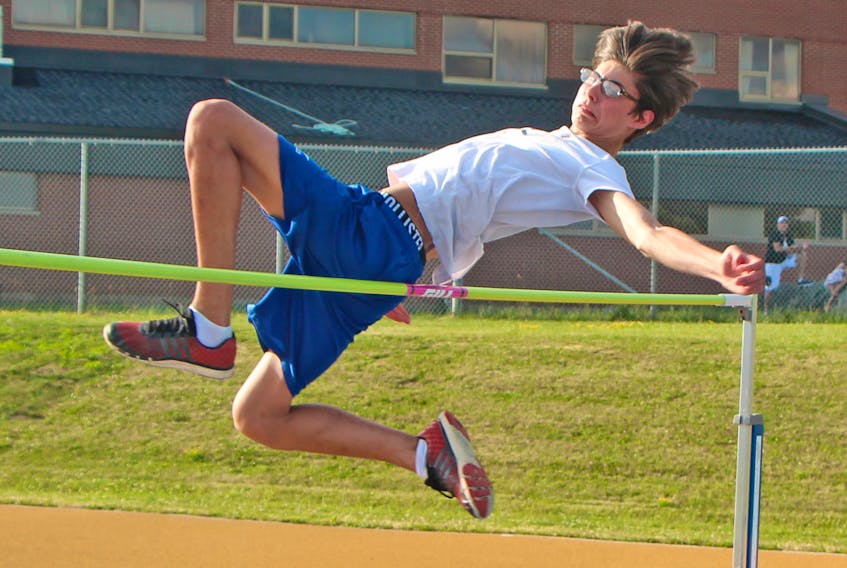 Diego Marshall of Chapel Island, a member of Team Nova Scotia/Nunavut, will compete later this month in the high jump at the 2018 Royal Canadian Legion National Youth Track and Field Championships in Brandon, Manitoba. Corey LeBlanc
