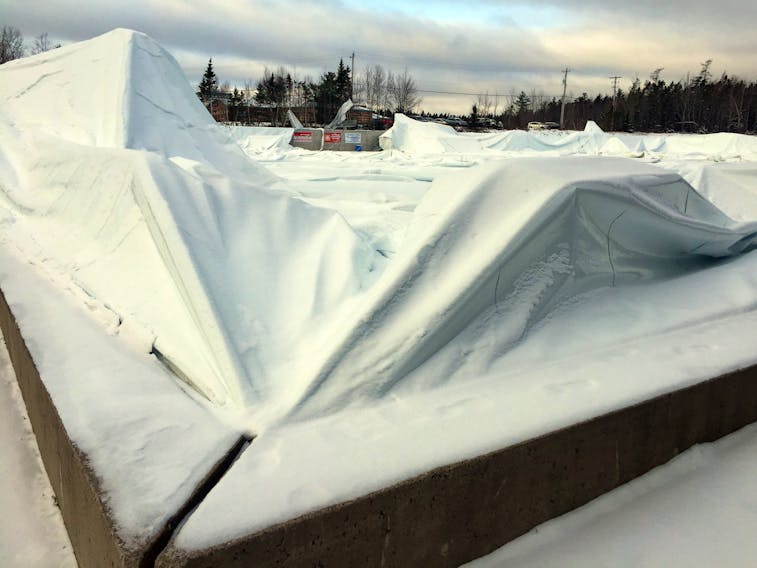 The dome that is part of the East Hants Sportsplex in Lantz collapsed in late November, 2019, the second time in 20 months that a major rip in the chloride-coated vinyl covering has closed the air-supported facility.