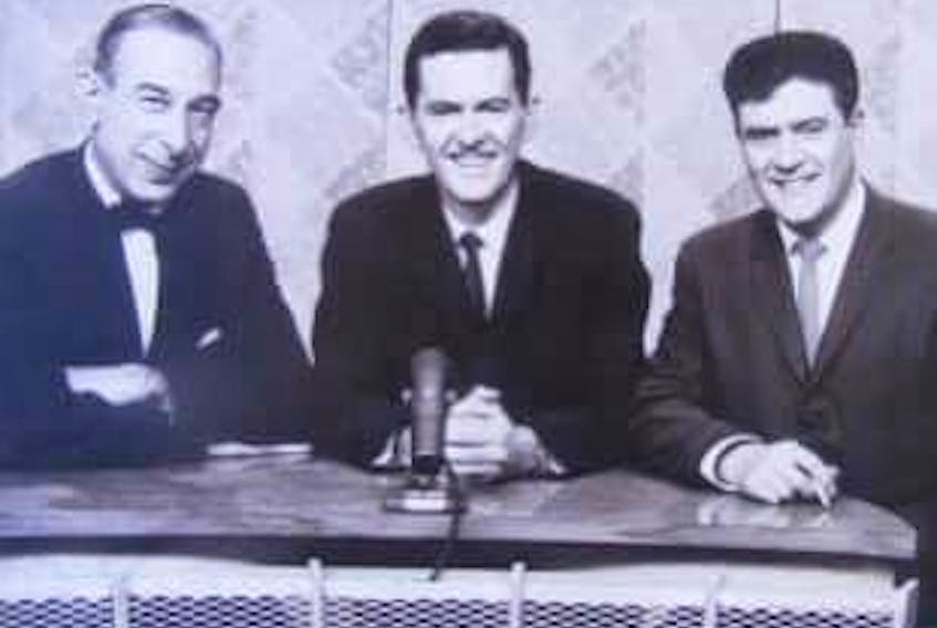 Don Tremaine, right, is shown during his time on CBC Television's Gazette. - Facebook