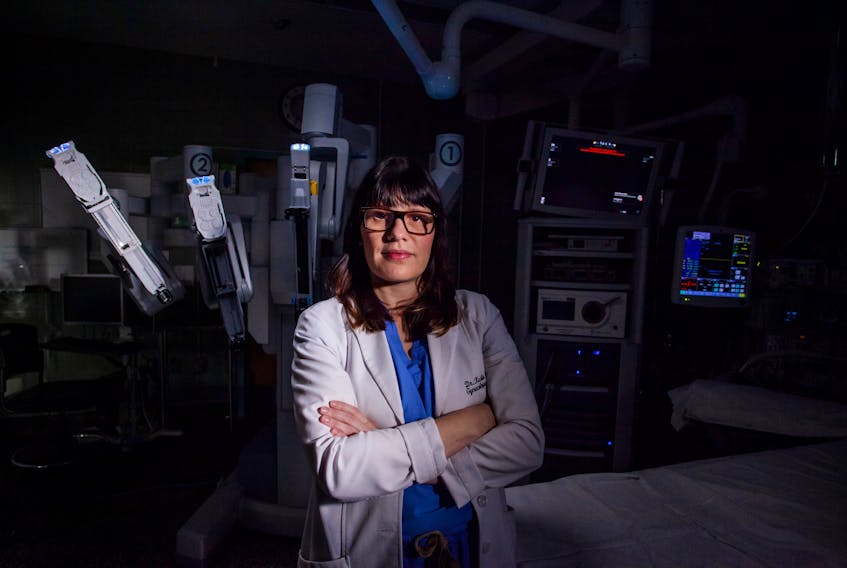 Access to Atlantic Canada’s first surgical robotics technology is enabling cancer surgeons, like Dr. Karla Willows, to offer more minimally invasive procedures to the patients they treat. The entire project will be funded by QEII Foundation donors. Photo Courtesy QEII Foundation.