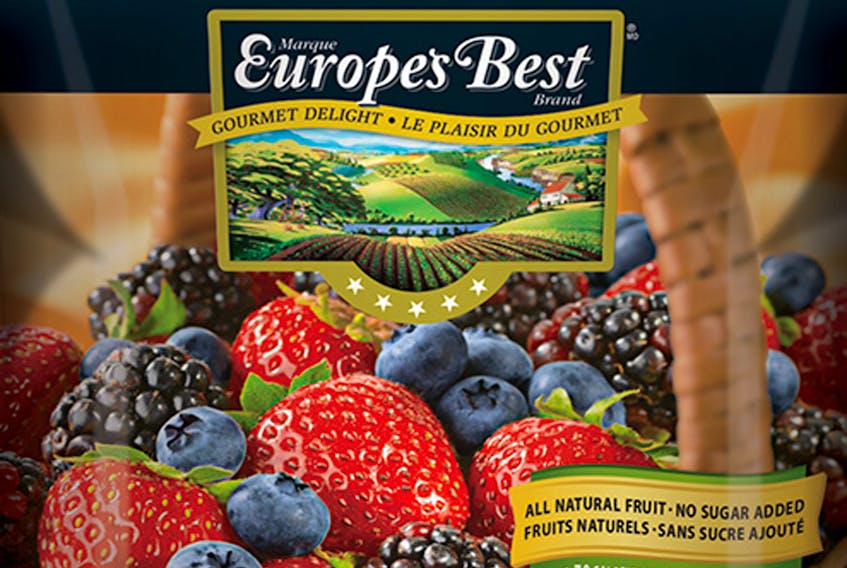 A national recall has been issued for Europe’s Best brand field berry mix in 600 g and 4-field berry mix in 2 kg due to salmonella.