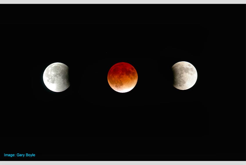 If you stay up late Sunday night, into Monday morning, take a look at the lunar eclipse.
—  Photo courtesy of Gary Boyle