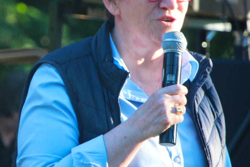 Town of Antigonish Mayor Laurie Boucher, pictured during an Antigonish Art Fair event this past summer, recently penned a letter regarding the town putting feedback from the Engage Antigonish sessions, from earlier this year, into action.