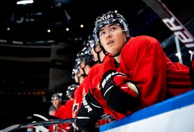 Cornwall's Jordan Spence is with Team Canada for the 2021 world junior hockey tournament in Edmonton. MATTHEW MURNAGHAN / HOCKEY CANADA IMAGES