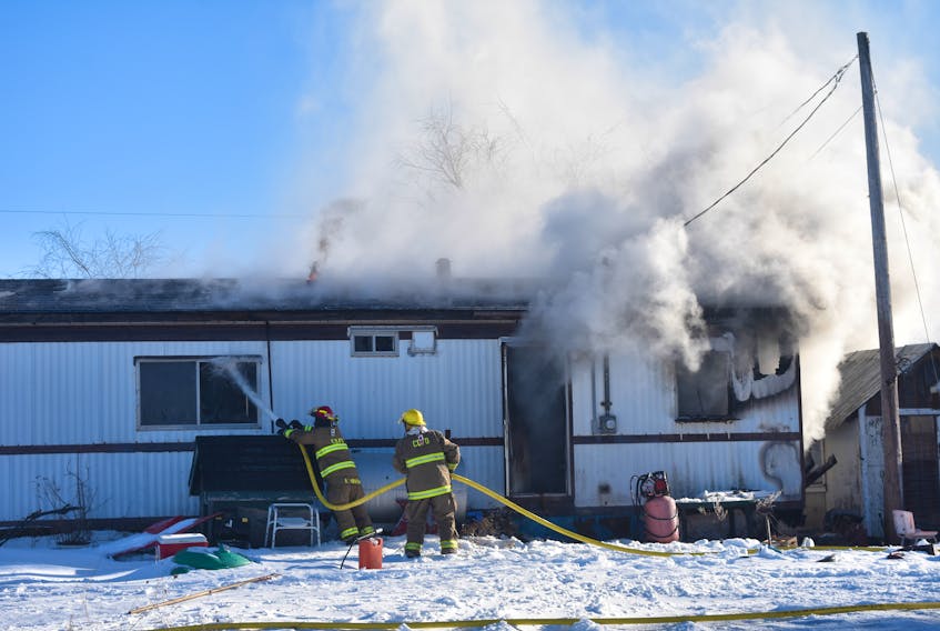 Firefighters were called to a fire on Thursday on Central Caribou Road in Caribou, Pictou County.