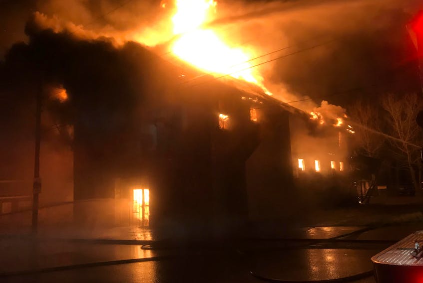 Firefighters responded to an early morning structure fire in New Waterford.