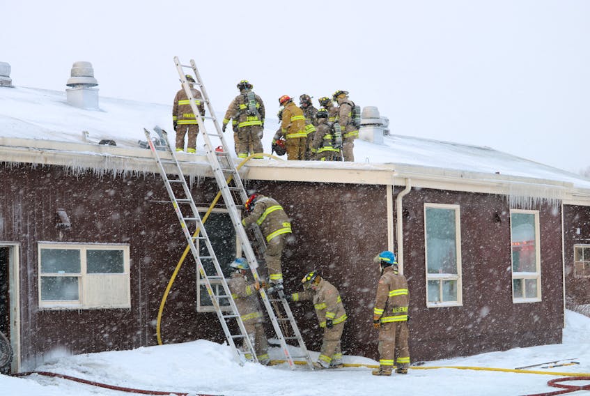 About 50 to 55 Summerside firefighters, nearly the entire company, responded to structural fire that broke out early Thursday morning. The building, located on Pope Road is the Island Waste Management Corporation’s (IWMC) West Prince collection contractor's facility.