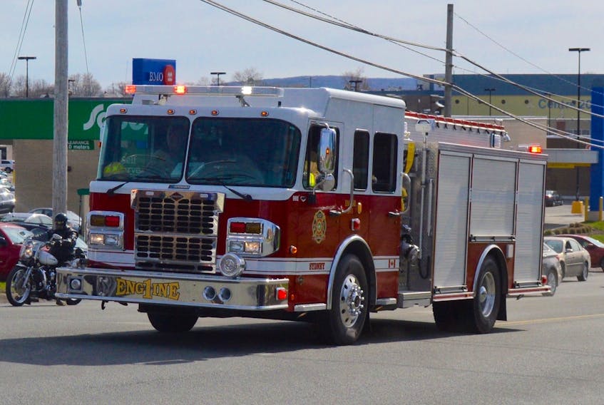 CBRM Fire Services' Engine 1 responds to a call in Sydney in this photograph from May 2018. The union representing the municipality's professional firefighters is again expressing frustration over what it says is management's refusal to address a number of concerns.