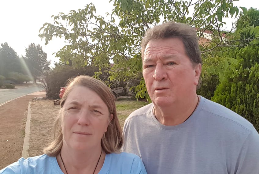 Tracey Shirran Parker and her husband Darryl Parker are concerned one of the fires currently burning in Australia could soon reach their hometown of Canberra. Tracey is originally from Corner Brook. CONTRIBUTED