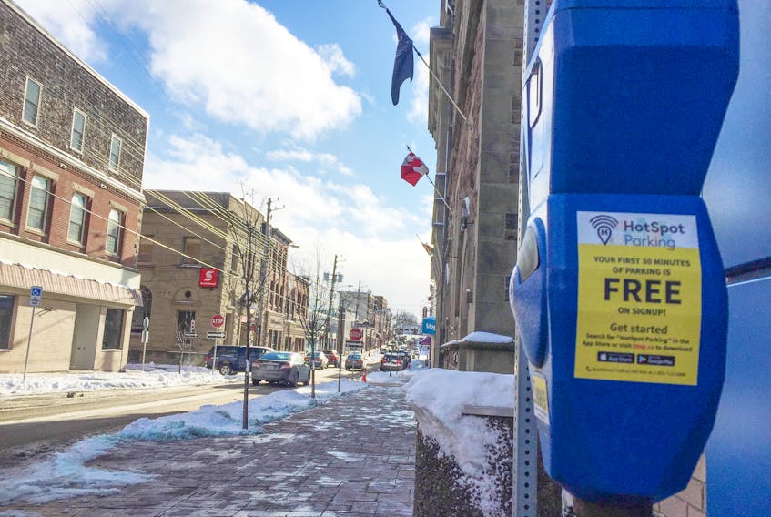 Three-hour parking in downtown New Glasgow affords an opportunity to give to those in need this winter.