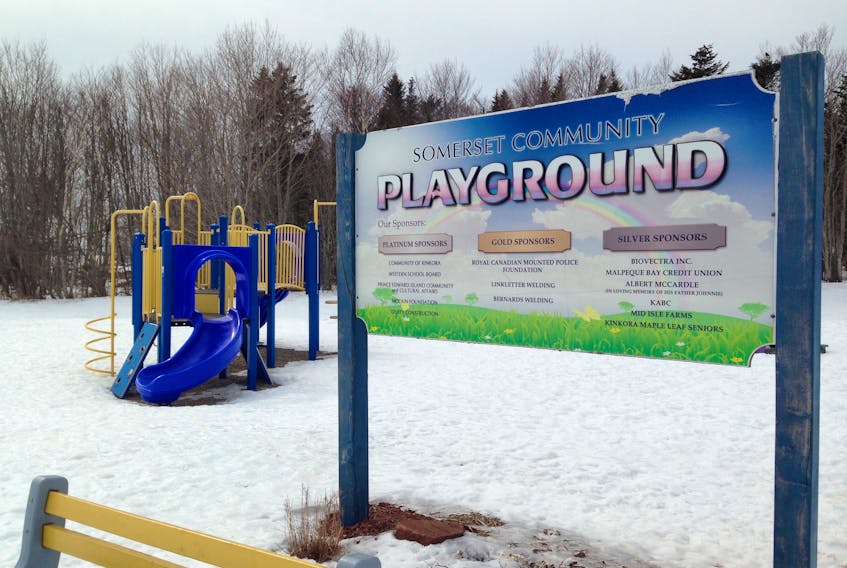 The equipment at Somerset Consolidated School sits empty after the Public Schools Branch closed all of its playgrounds.