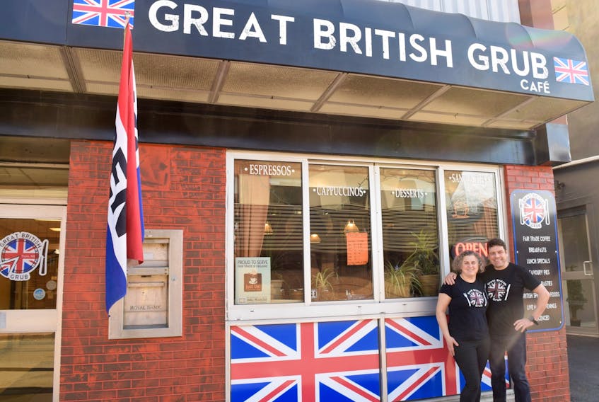 Jane and Chris Elgee recently opened the Great British Grub café, on Prince Street. They offer a variety of traditional British food.