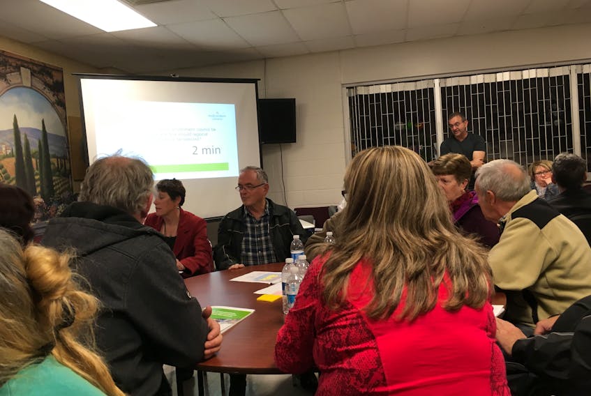 Public consultations on regional government were held in Port aux Basques on Oct. 16. Rosalyn Roy/The Gulf News