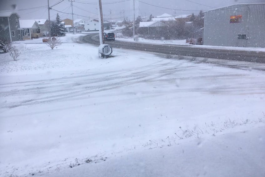 Residents of Port aux Basques woke up to a fresh snowfall this Friday morning, May 25.