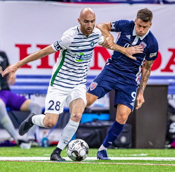 The HFX Wanderers bolstered their lineup with the signing of midfielder Jeremy Gagnon-Lapare (left), whose professional career includes stops with Major League Soccer’s Montreal Impact and the Ottawa Fury and St. Louis FC of the USL. - HFX Wanderers