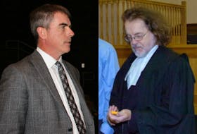 St. John's lawyers Geoff Budden (left) and Bob Buckingham.