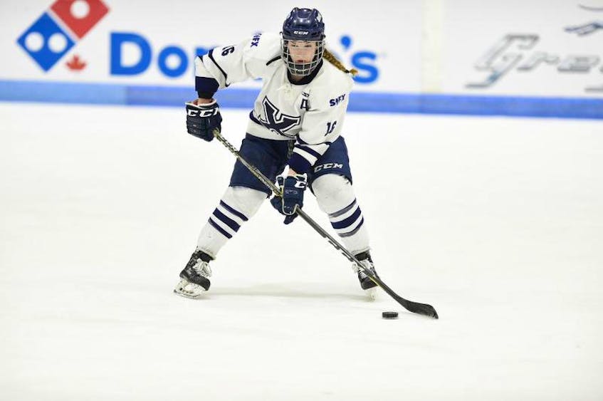 Fifth-year forward Sarah Bujold, the 2017 U Sports women’s hockey player of the year, will be the captain of the St. Francis Xavier X-Women this season. The 2018-19 AUS women’s hockey season opens Wednesday. Brandon VandeCaveye (St. F.X. Athletics Sports Information)