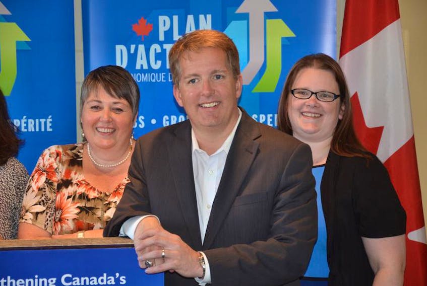 Former MP Scott Armstrong, shown at a news conference in 2015, has already snatched up the nomination for the Conservatives for the Cumberland-Colchester riding.