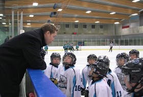 Vancouver Spirit head coach Stephen Gillis gives instruction to his players during a game this season.