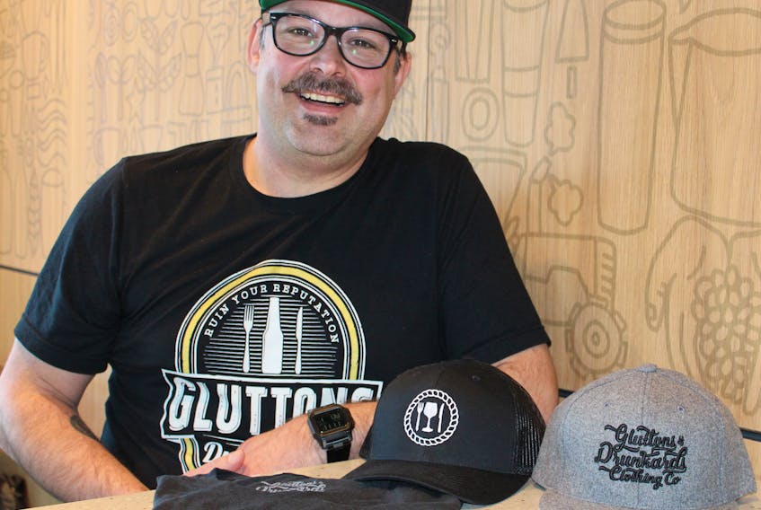 Dave Drinkwalter of Gluttons & Drunkards Clothing Co. BARB SWEET/THE TELEGRAM

