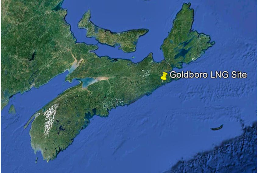 The planned location of the Goldboro Project.