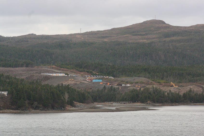 Work is underway at the future site of Grieg NL’s Atlantic salmon hatchery in Marystown’s marine industrial park.