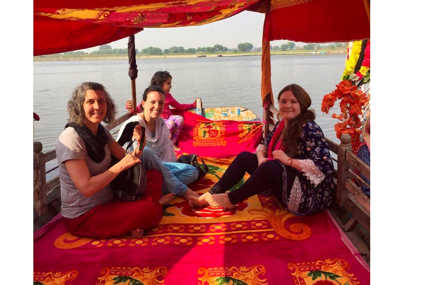 Stacey Harrison, executive director of the Colchester-East Hants Hospice Society, left, took part in a grief retreat in India in 2018. She is arranging a journey to India, for those working their way through grief, this fall. The trip will also be a fundraiser for the hospice society.