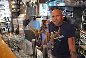 Todd Perrin behind the bar at Mallard Cottage. Of his and Stephen Lee’s developments in Quidi Vidi Village, he says: “I look at these things more in terms of the profound effect you can have on your community and what we're going to build and what we're going to leave behind.”