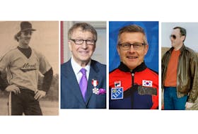 The P.E.I. Sports Hall of Fame Class of 2020 is, from left, Louie Murphy, Allan Andrews, Peter Gallant and Harry Poulton.