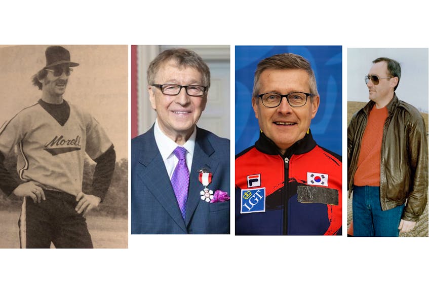 The P.E.I. Sports Hall of Fame Class of 2020 is, from left, Louie Murphy, Allan Andrews, Peter Gallant and Harry Poulton.